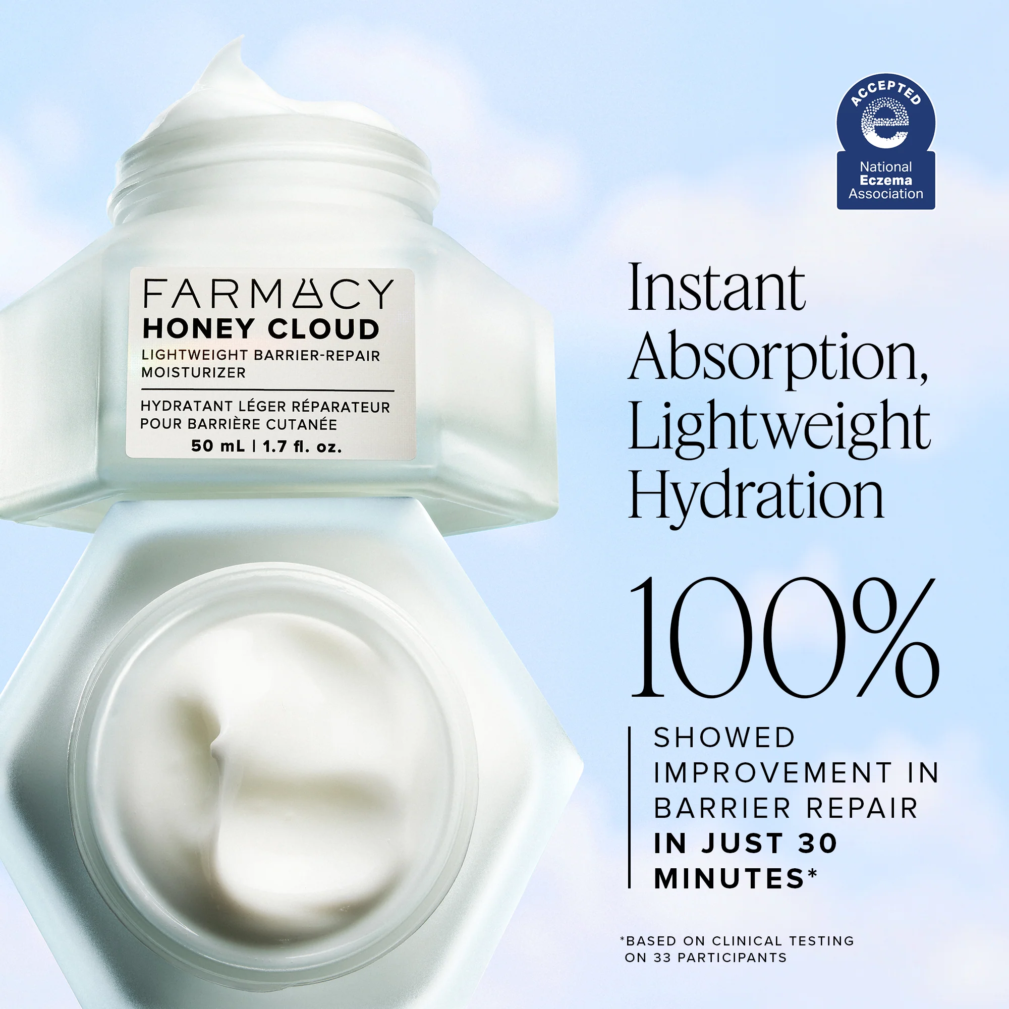 Honey Cloud Lightweight Barrier Repair Moisturizer Travel Size - Image 4